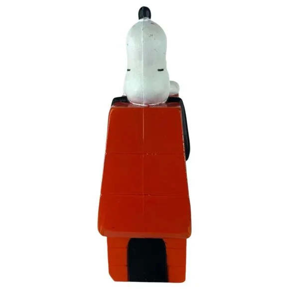 Vintage Snoopy On Red Doghouse Piggy Bank Chex Party Mix Plastic Peanuts - Picture 11 of 12